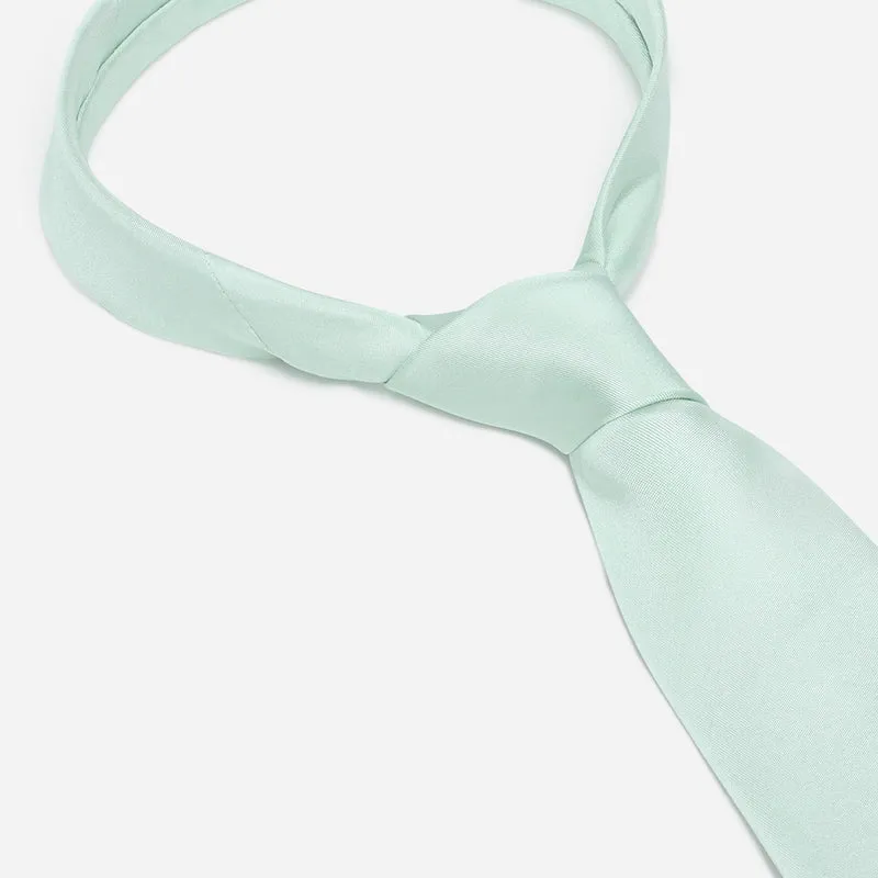LIVIO mint uni – Seidenkrawatte