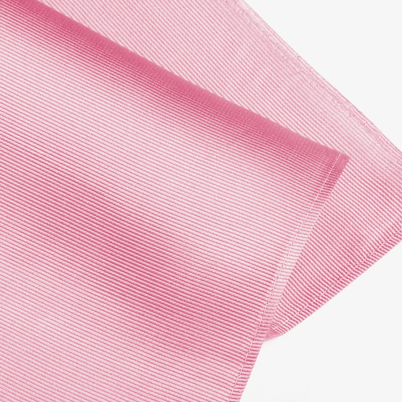 RENZO rose uni – Seiden-Einstecktuch mit Twill-Struktur