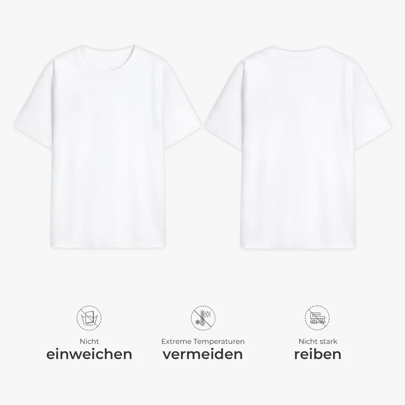 Wenn Du An Liebe Denkst - Personalisierte Geschenke Familie | T Shirt Bedrucken Beidseitig Nachrichten Verstecken