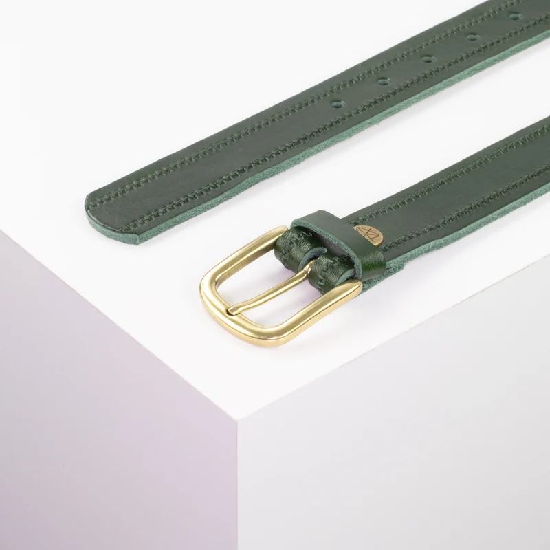 Ledergürtel 3cm mit Schnalle Conil messing