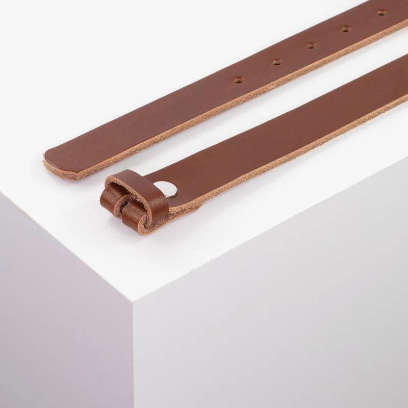 Ledergürtel 2,5cm ohne Schnalle