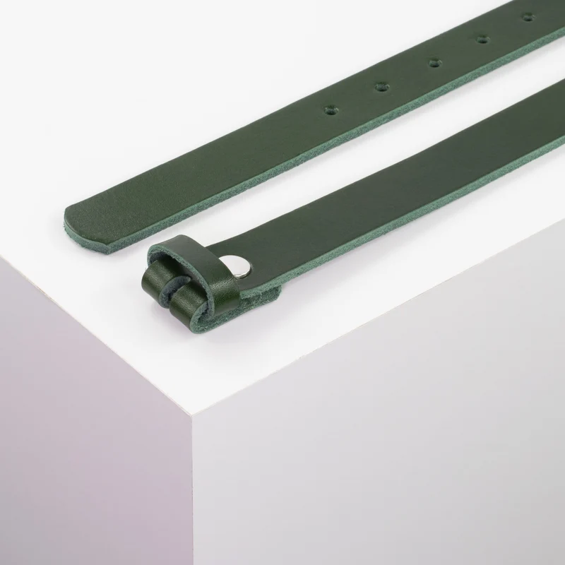 Ledergürtel 2,5cm ohne Schnalle