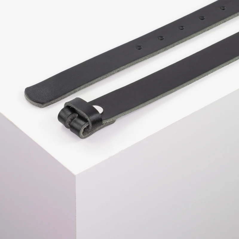 Ledergürtel 2,5cm ohne Schnalle