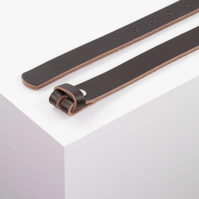 Ledergürtel 2,5cm ohne Schnalle
