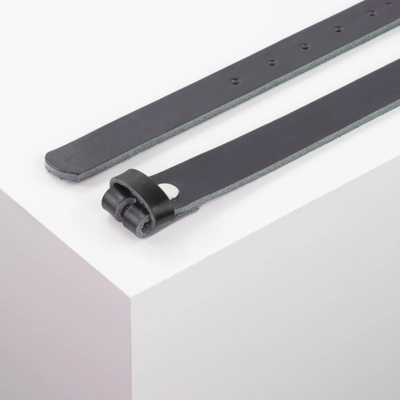 Ledergürtel 2,5cm ohne Schnalle