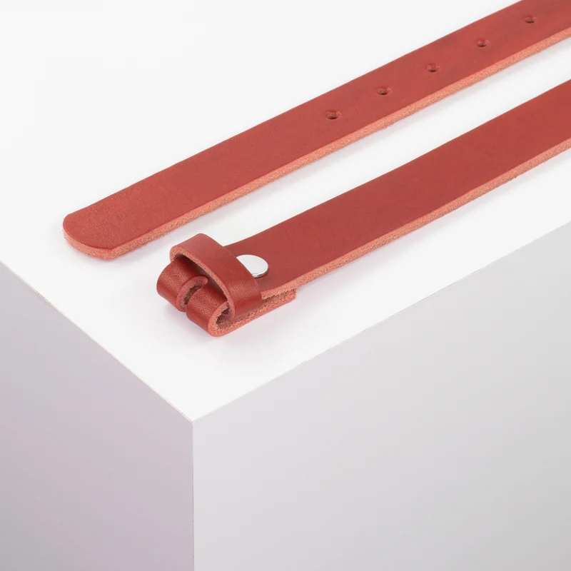 Ledergürtel 2,5cm ohne Schnalle