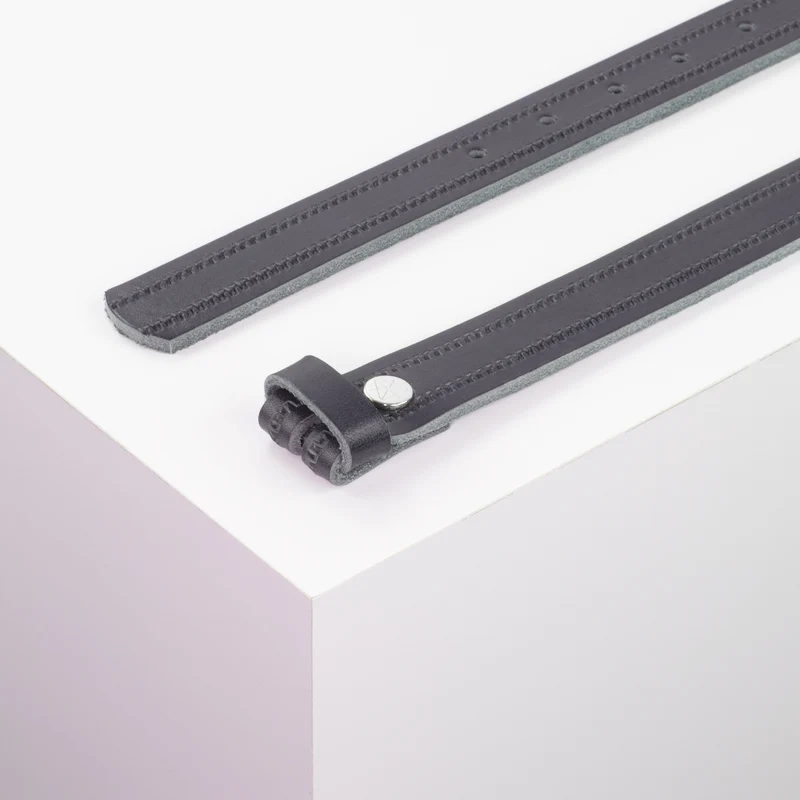 Ledergürtel 2,5cm ohne Schnalle