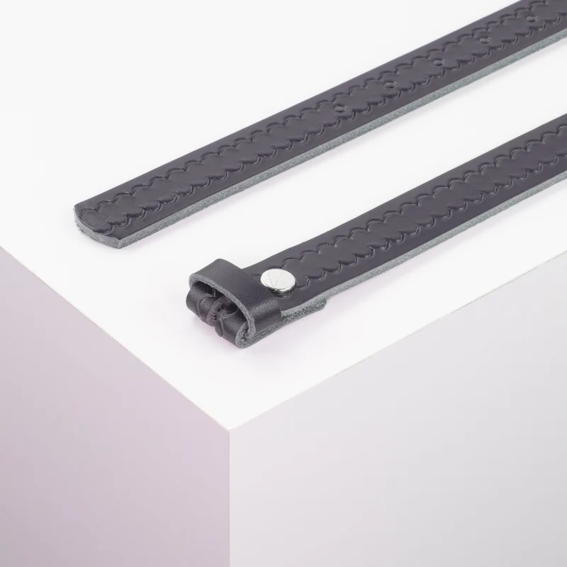 Ledergürtel 2,5cm ohne Schnalle
