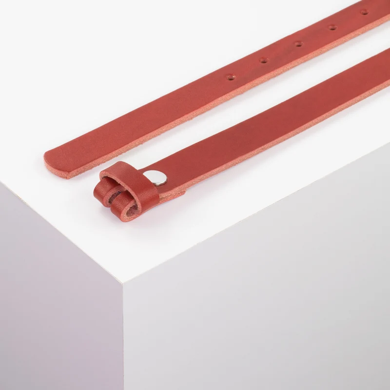 Ledergürtel 2cm ohne Schnalle