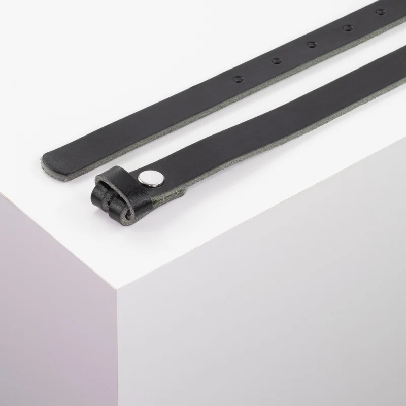 Ledergürtel 2cm ohne Schnalle