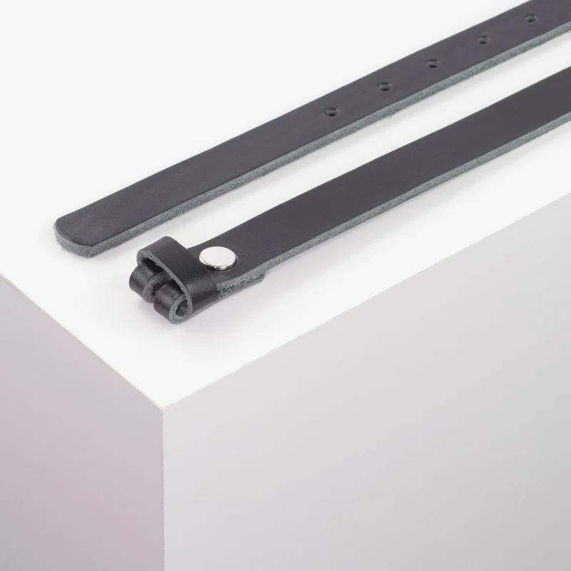 Ledergürtel 2cm ohne Schnalle