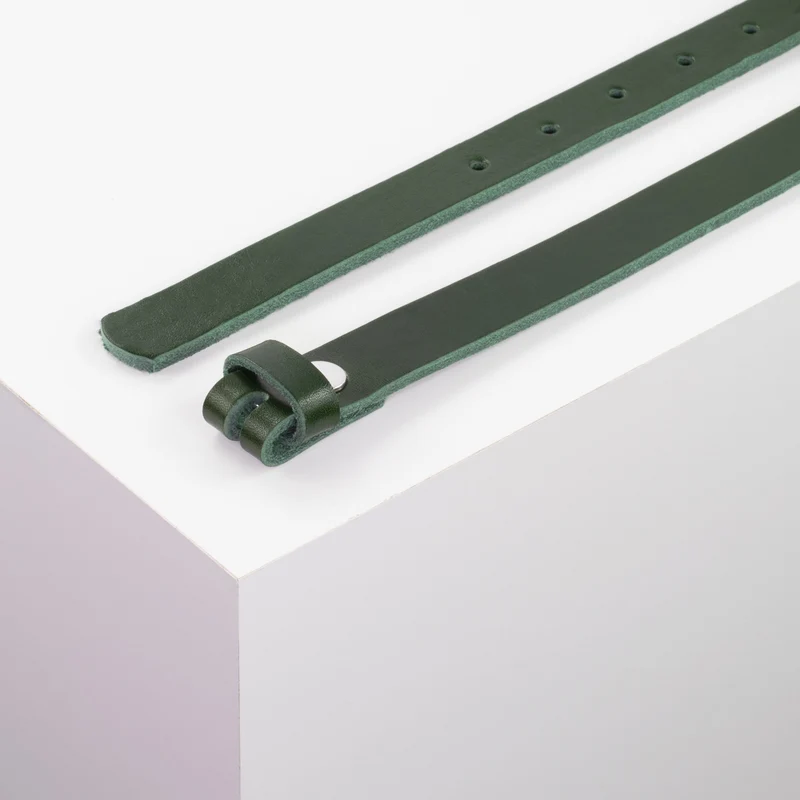 Ledergürtel 2cm ohne Schnalle