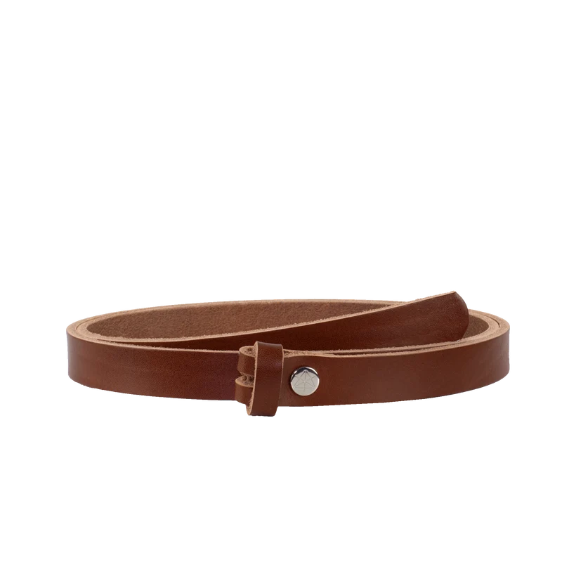 Ledergürtel 2cm ohne Schnalle
