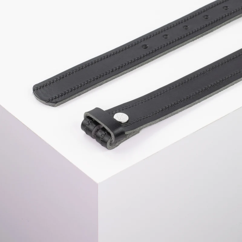 Ledergürtel 3cm ohne Schnalle