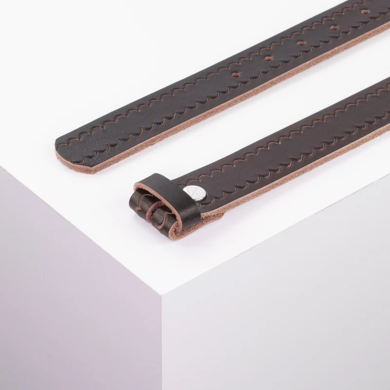 Ledergürtel 3cm ohne Schnalle