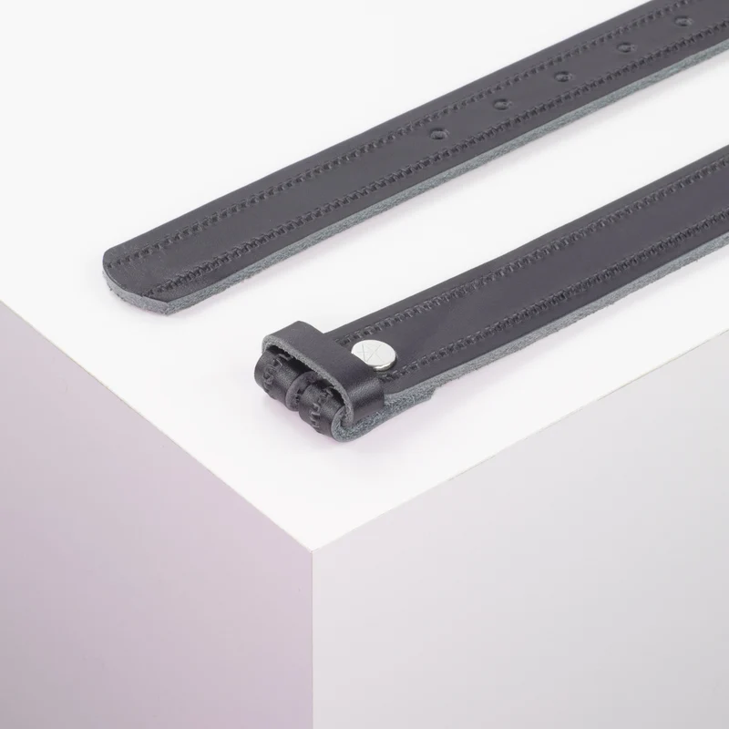 Ledergürtel 3cm ohne Schnalle