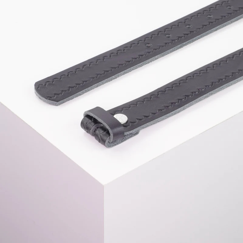 Ledergürtel 3cm ohne Schnalle