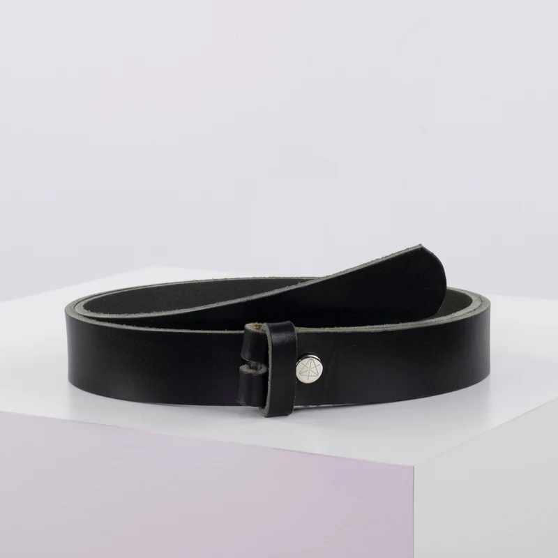 Ledergürtel 3cm ohne Schnalle
