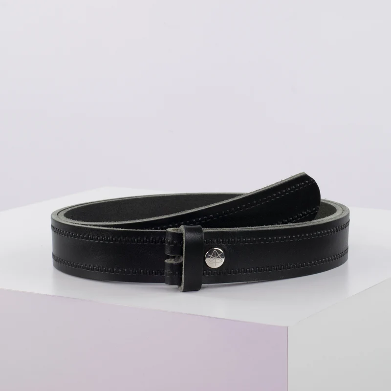Ledergürtel 3cm ohne Schnalle