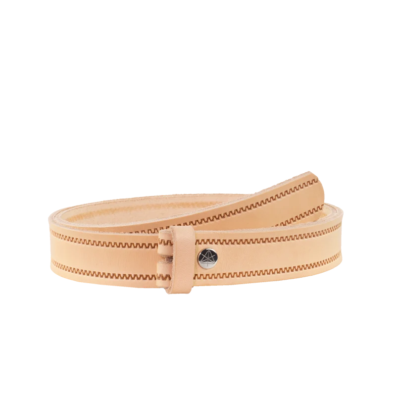 Ledergürtel 3cm ohne Schnalle
