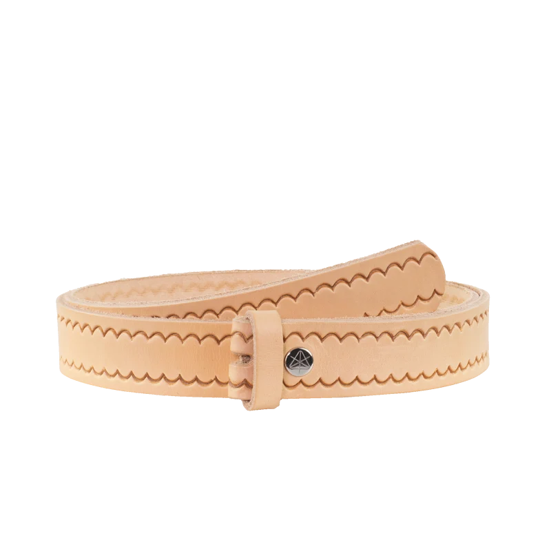 Ledergürtel 3cm ohne Schnalle