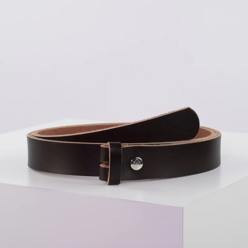 Ledergürtel 3cm ohne Schnalle