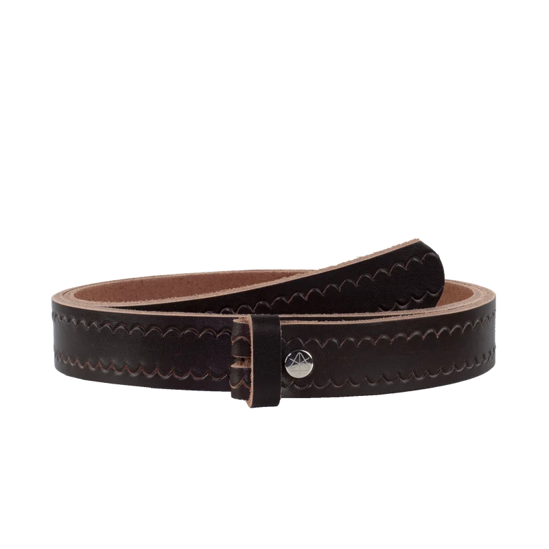 Ledergürtel 3cm ohne Schnalle