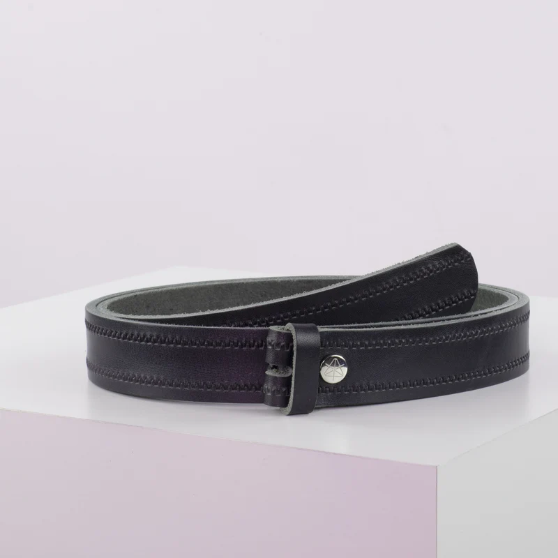 Ledergürtel 3cm ohne Schnalle