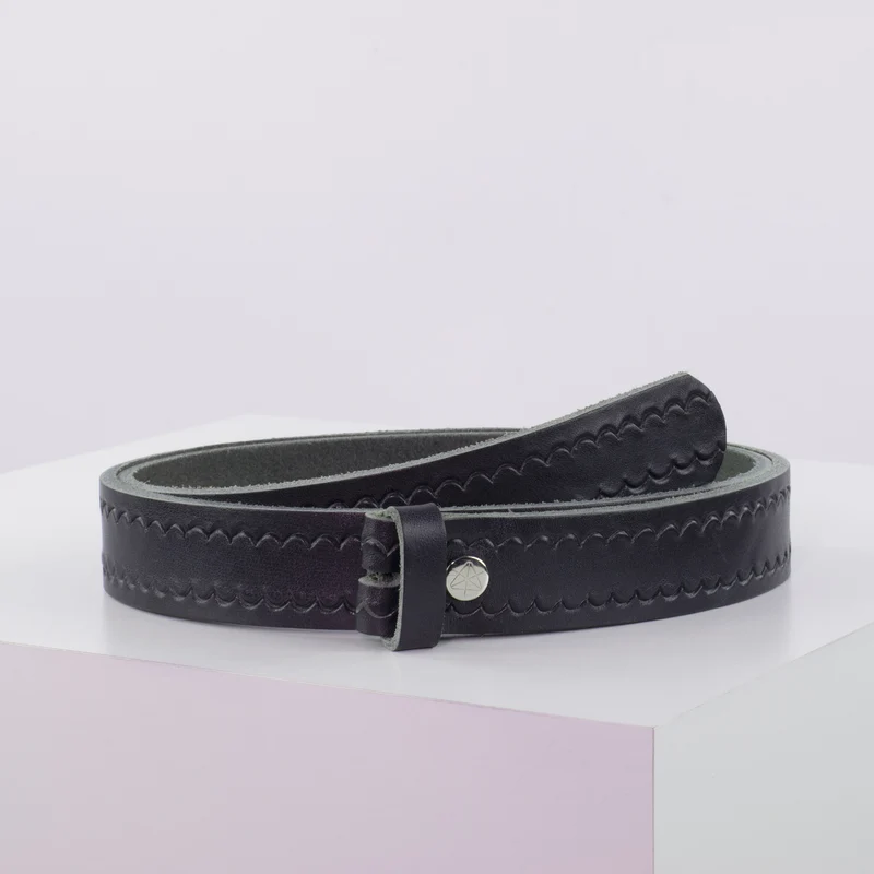 Ledergürtel 3cm ohne Schnalle