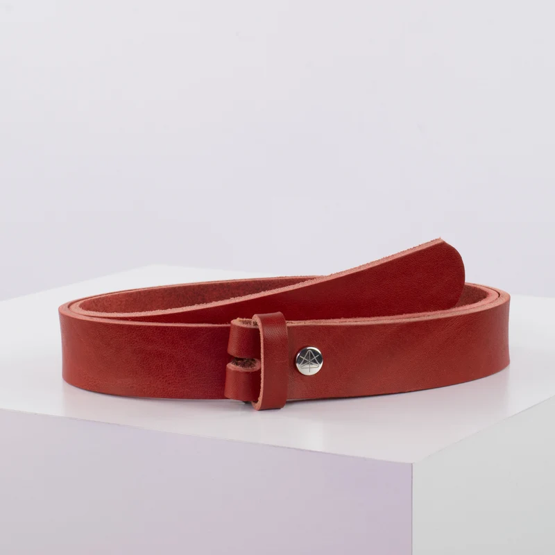 Ledergürtel 3cm ohne Schnalle