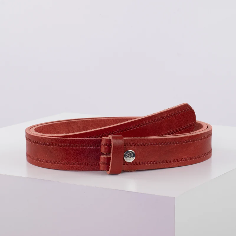 Ledergürtel 3cm ohne Schnalle
