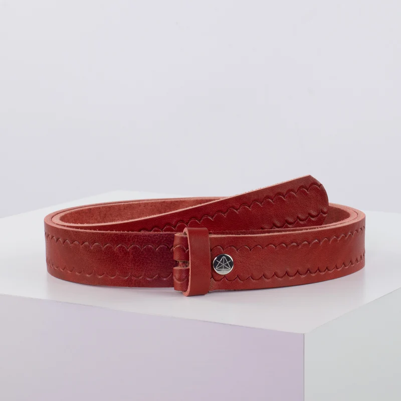 Ledergürtel 3cm ohne Schnalle