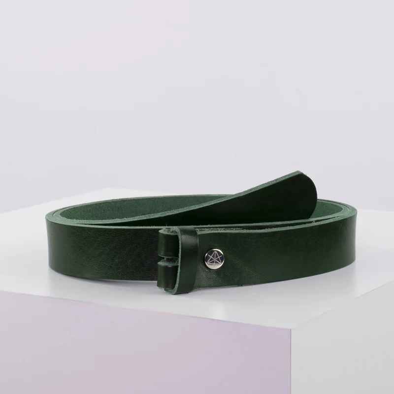 Ledergürtel 3cm ohne Schnalle