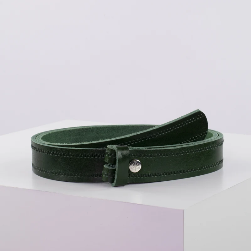 Ledergürtel 3cm ohne Schnalle