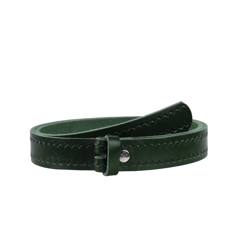 Ledergürtel 3cm ohne Schnalle