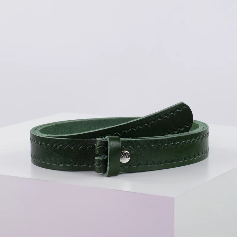 Ledergürtel 3cm ohne Schnalle