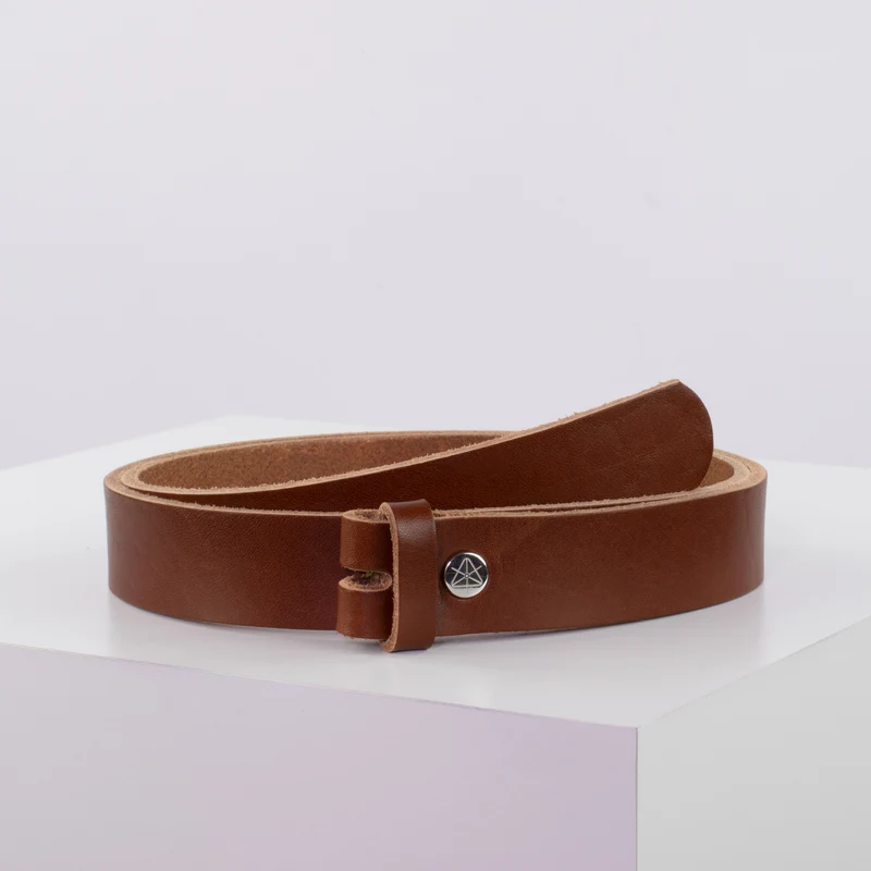 Ledergürtel 3cm ohne Schnalle
