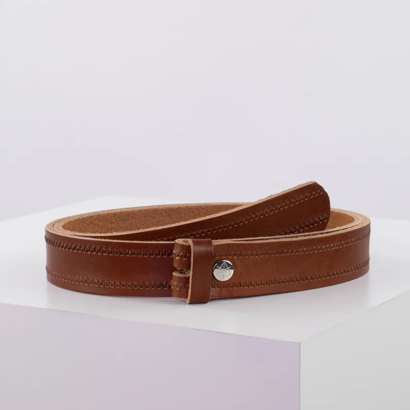 Ledergürtel 3cm ohne Schnalle