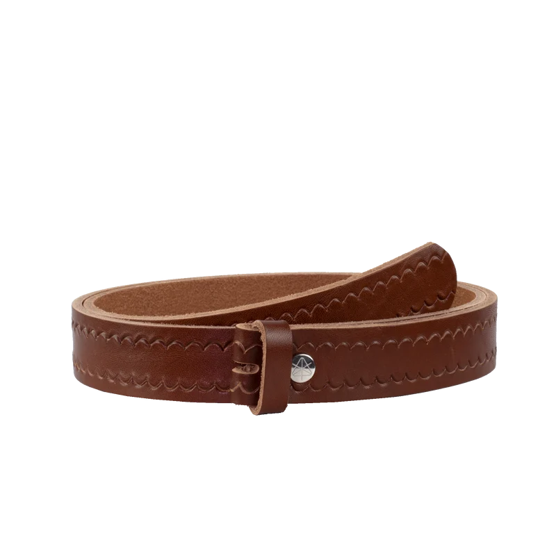 Ledergürtel 3cm ohne Schnalle