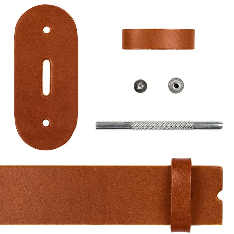 Lederriemen 3,5cm hellbraun