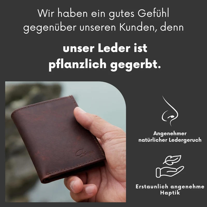 Leder-Geldbeutel Joel