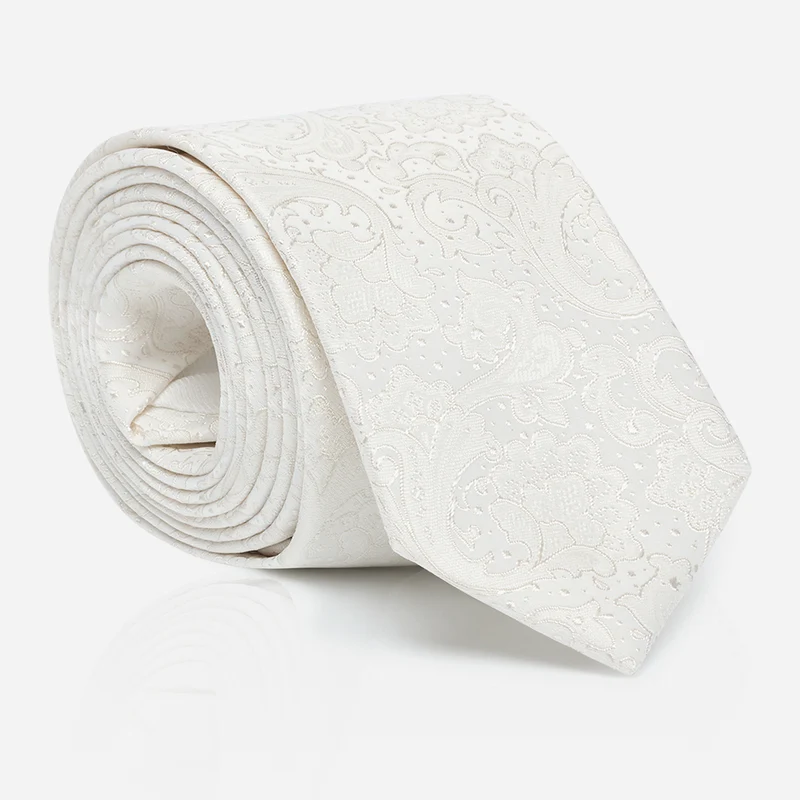 LAPO champagner paisley – Herren-Krawatte im Paisley-Dessin
