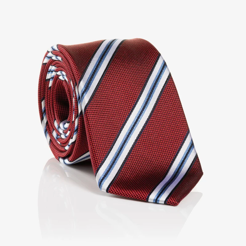 THOMA red streifen – Seidenkrawatte mit Twill-Struktur