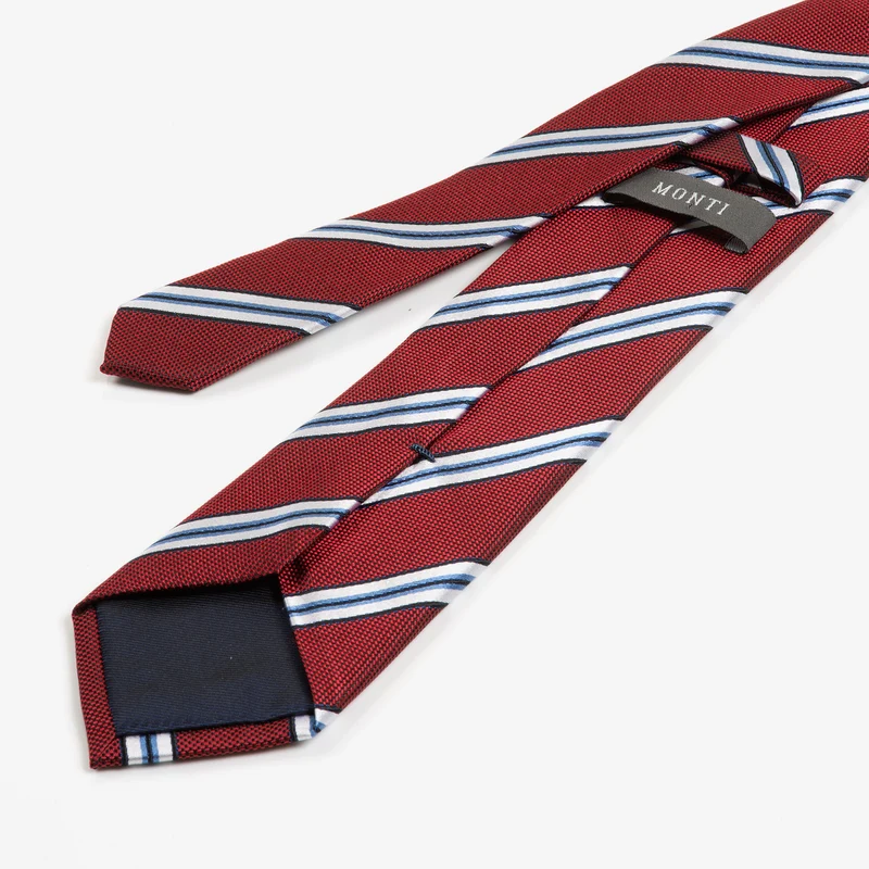 THOMA red streifen – Seidenkrawatte mit Twill-Struktur