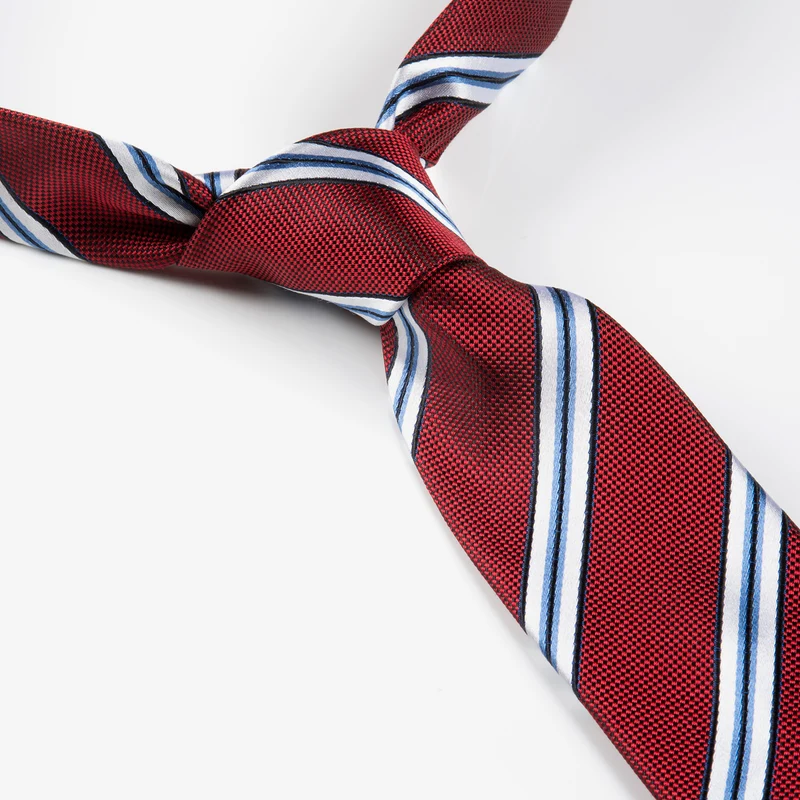 THOMA red streifen – Seidenkrawatte mit Twill-Struktur