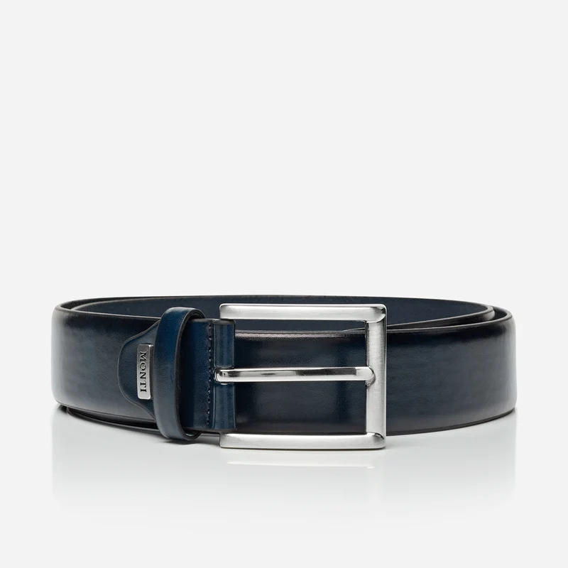 LONDON navy uni – Herren-Anzuggürtel 3,5 cm