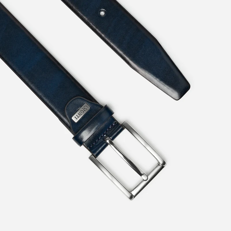 LONDON navy uni – Herren-Anzuggürtel 3,5 cm