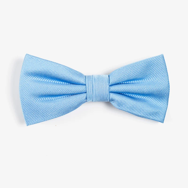 REMO bleu uni – Seidenfliege mit Twill-Struktur