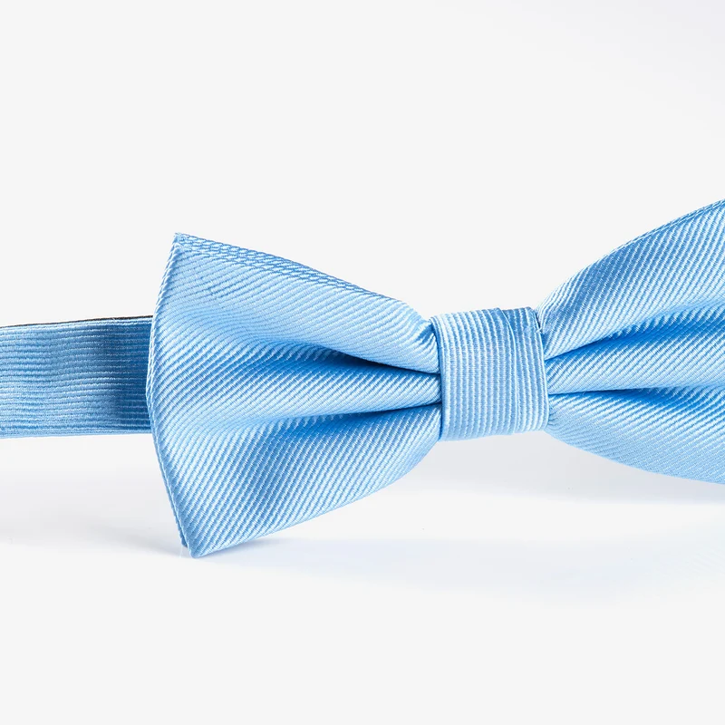 REMO bleu uni – Seidenfliege mit Twill-Struktur