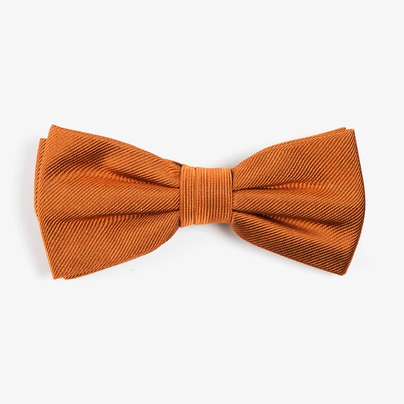 REMO orange uni – Seidenfliege mit Twill-Struktur